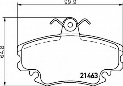 HELLA 8db355018131 -  Комплект тормозных колодок, дисковый тормоз