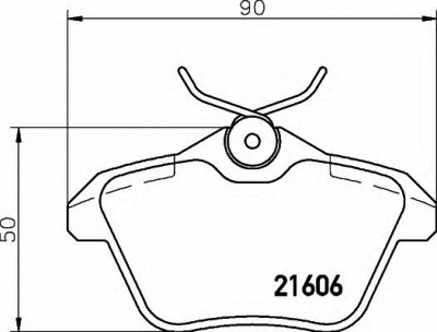 HELLA 8db355018291 -  Комплект тормозных колодок, дисковый тормоз