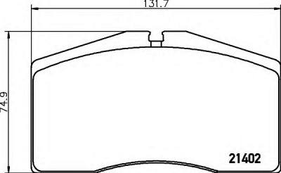 HELLA 8db355018301 -  Комплект тормозных колодок, дисковый тормоз