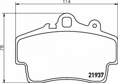 HELLA 8db355018471 -  Комплект тормозных колодок, дисковый тормоз