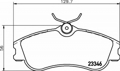 HELLA 8db355018541 -  Комплект тормозных колодок, дисковый тормоз