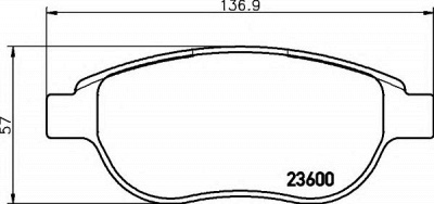 HELLA 8db355018871 -  Комплект тормозных колодок, дисковый тормоз