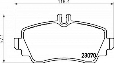 HELLA 8db355018881 -  Комплект тормозных колодок, дисковый тормоз