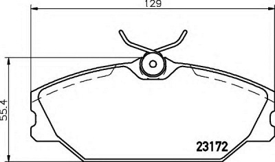 HELLA 8db355019391 -  Комплект тормозных колодок, дисковый тормоз