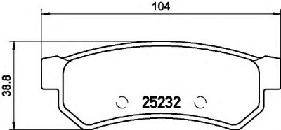 HELLA 8db355019591 -  Комплект тормозных колодок, дисковый тормоз