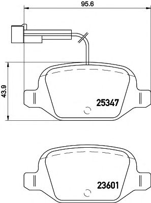 HELLA 8db355019631 -  Комплект тормозных колодок, дисковый тормоз