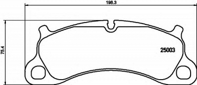 HELLA 8db355019731 -  Комплект тормозных колодок, дисковый тормоз