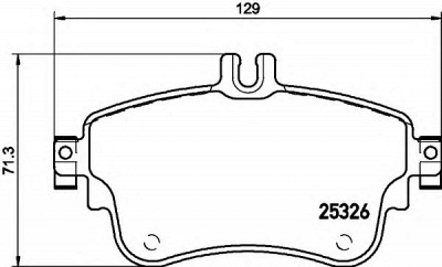 HELLA 8db355019751 -  Комплект тормозных колодок, дисковый тормоз