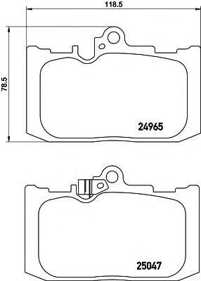 HELLA 8db355019851 -  Комплект тормозных колодок, дисковый тормоз