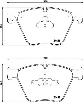 HELLA 8db355020121 -  Комплект тормозных колодок, дисковый тормоз