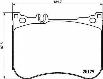 HELLA 8db355020581 -  Комплект тормозных колодок, дисковый тормоз