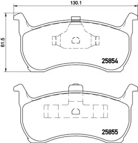 HELLA 8db355020941 -  Комплект тормозных колодок, дисковый тормоз