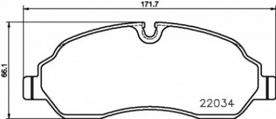 HELLA 8db355021571 -  Комплект тормозных колодок, дисковый тормоз