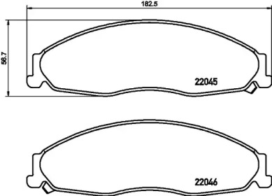 HELLA 8db355021591 -  Комплект тормозных колодок, дисковый тормоз
