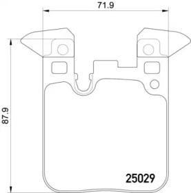 HELLA 8db355021611 -  Комплект тормозных колодок, дисковый тормоз
