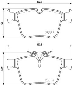 HELLA 8db355021831 -  Комплект тормозных колодок, дисковый тормоз