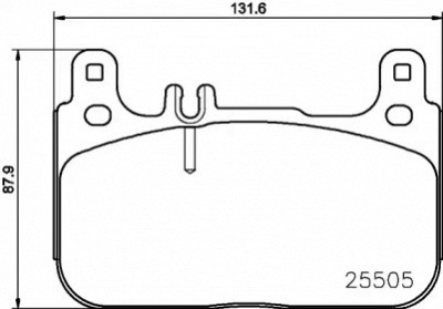 HELLA 8db355021941 -  Комплект тормозных колодок, дисковый тормоз