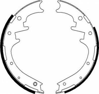 HELLA 8db355022001 -  Комплект тормозных колодок