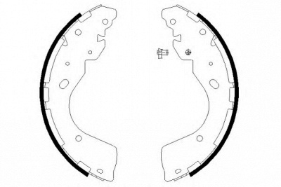 HELLA 8db355022011 -  Комплект тормозных колодок