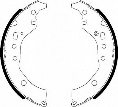 HELLA 8db355022021 -  Комплект тормозных колодок
