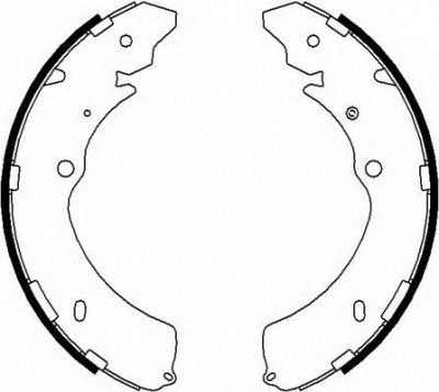 HELLA 8db355022071 -  Комплект тормозных колодок