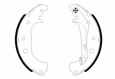 HELLA 8db355022231 -  Комплект тормозных колодок