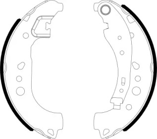 HELLA 8db355022281 -  Комплект тормозных колодок