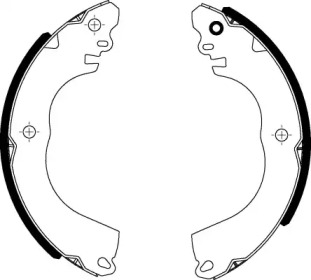 HELLA 8db355022301 -  Комплект тормозных колодок