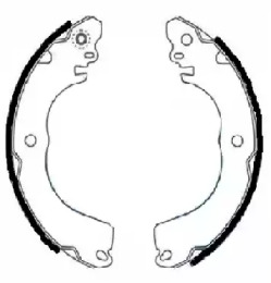 HELLA 8db355022311 -  Комплект тормозных колодок
