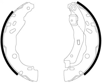 HELLA 8db355022341 -  Комплект тормозных колодок