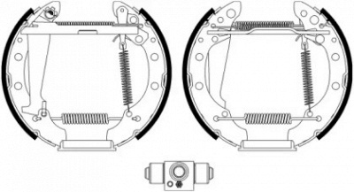 HELLA 8db355022711 -  Комплект тормозных колодок