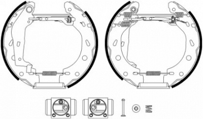 HELLA 8db355022961 -  Комплект тормозных колодок