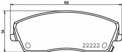 HELLA 8db355023291 -  Комплект тормозных колодок, дисковый тормоз