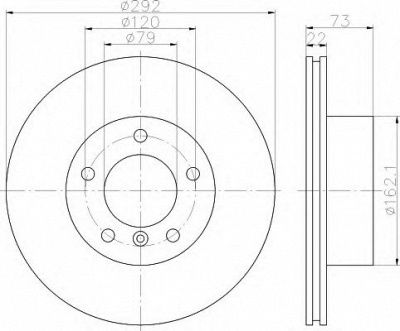 HELLA 8dd355111241 -  Тормозной диск