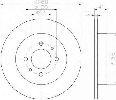 HELLA 8dd355114951 -  Тормозной диск