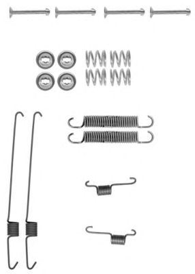 HELLA 8dz355200001 -  Комплектующие, тормозная колодка