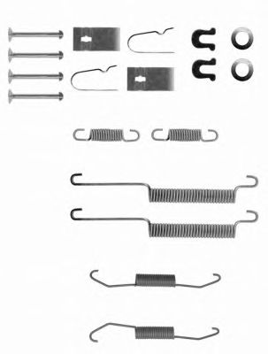 HELLA 8dz355200121 -  Комплектующие, тормозная колодка