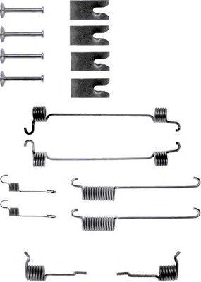 HELLA 8dz355200301 -  Комплектующие, тормозная колодка