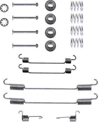 HELLA 8dz355200341 -  Комплектующие, тормозная колодка
