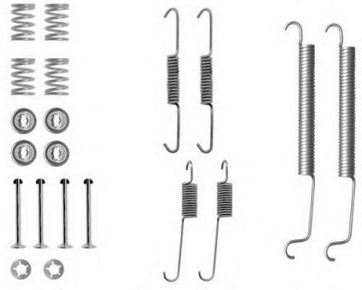 HELLA 8dz355200431 -  Комплектующие, тормозная колодка