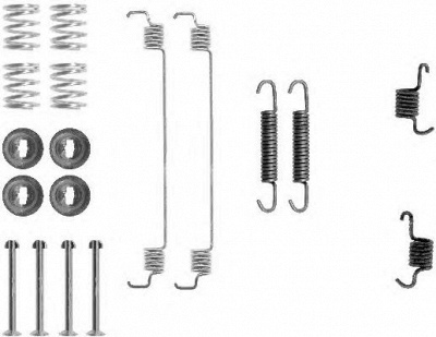 HELLA 8dz355200511 -  Комплектующие, тормозная колодка
