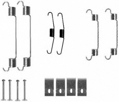 HELLA 8dz355200731 -  Комплектующие, тормозная колодка