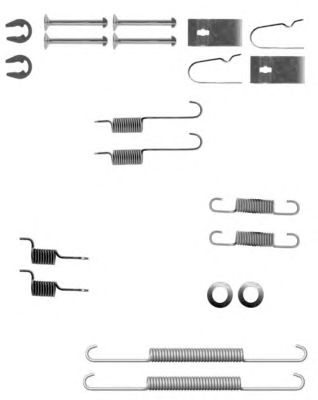 HELLA 8dz355200801 -  Комплектующие, тормозная колодка