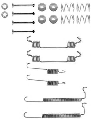 HELLA 8dz355200811 -  Комплектующие, тормозная колодка
