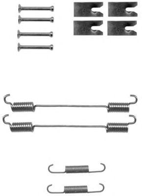 HELLA 8dz355200831 -  Комплектующие, тормозная колодка