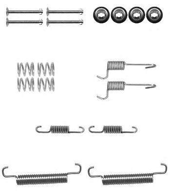HELLA 8dz355201041 -  Комплектующие, тормозная колодка