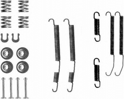 HELLA 8dz355201071 -  Комплектующие, тормозная колодка
