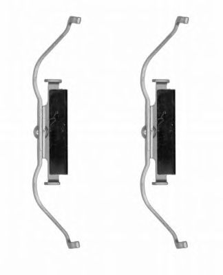 HELLA 8dz355201531 -  комплект принадлежностей, тормозной суппорт