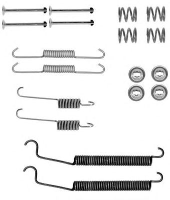 HELLA 8dz355202091 -  Комплектующие, тормозная колодка
