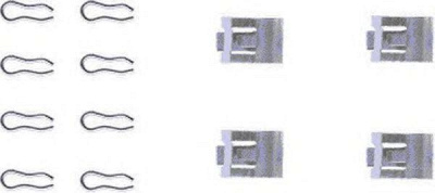 HELLA 8dz355202201 -  Комплектующие, колодки дискового тормоза